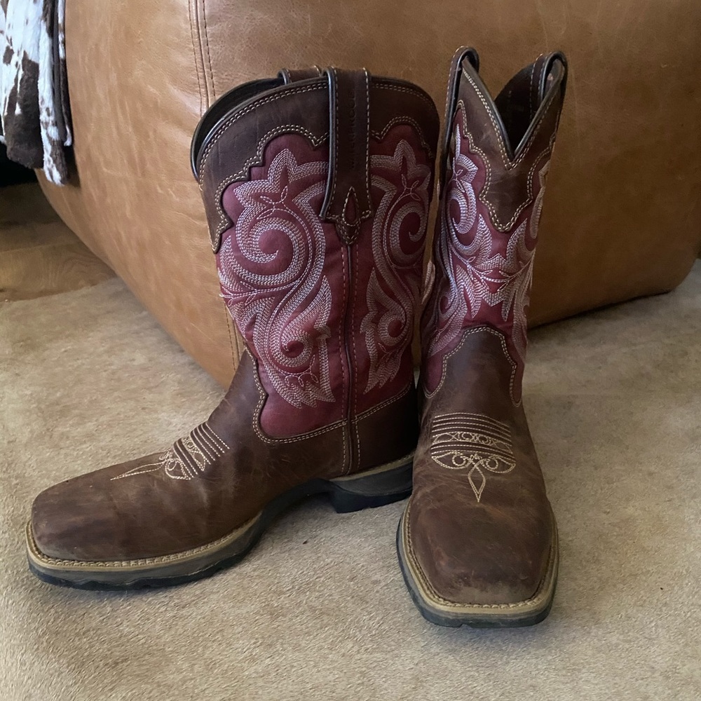 Lady Rebel Square Toe Durango Cowgirl Boots